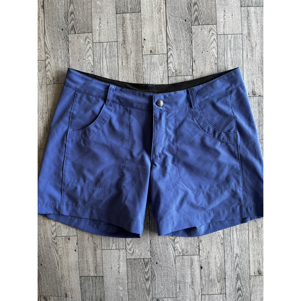 Patagonia Women's Shorts SZ 6 Happy Hike Shorts 5" Blue Inseam